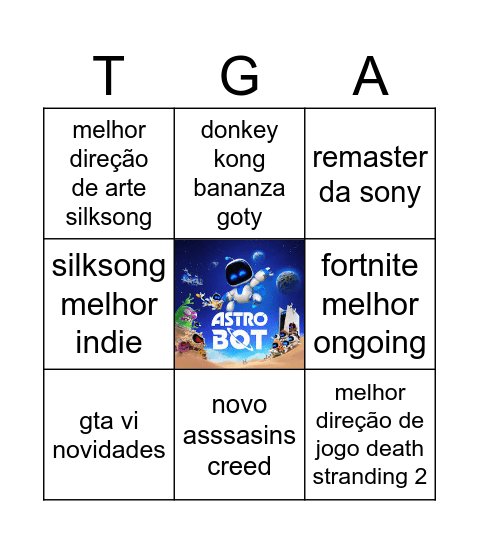 GAME AWARDS APOSTA Bingo Card