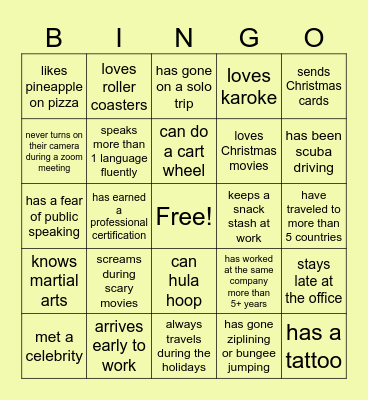 Hunting Madness Bingo Card