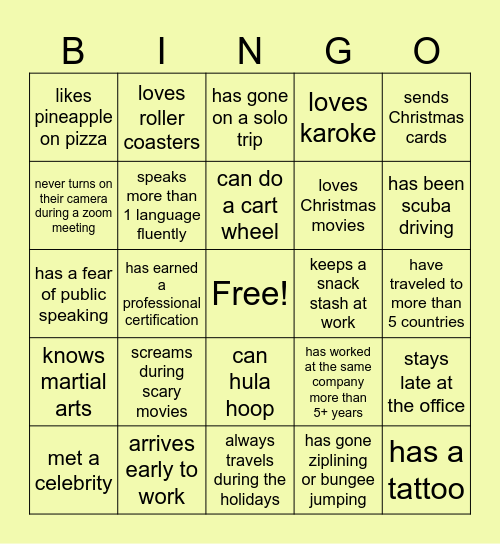 Hunting Madness Bingo Card