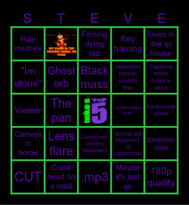 GHOST DEBUNKING Bingo Card