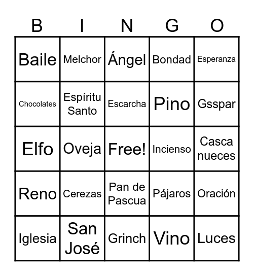 🎅Bingo Familiar🫶🎄 Bingo Card