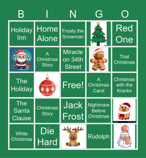 Christmas Bingo Card
