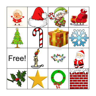 Holiday Bingo! Bingo Card
