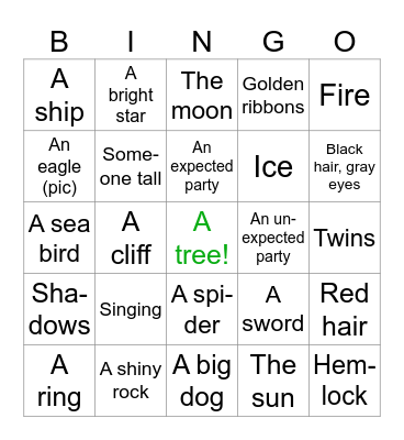 Bin-go-outside Bingo Card