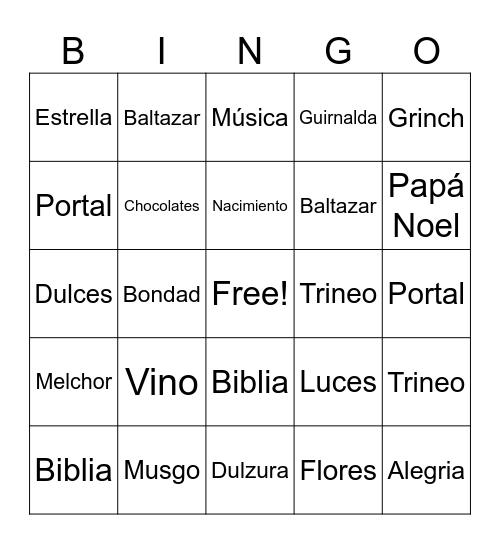 🎅Bingo Familiar🫶🎄 Bingo Card