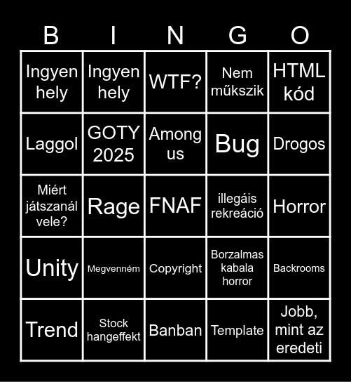 Ratyi online Bingo Card