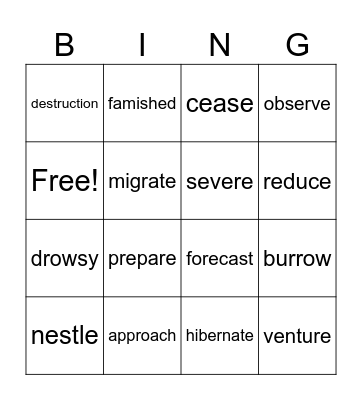 W.W. 4th  #3 Bingo Card
