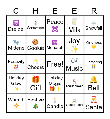 FSYR Bingo Bonanza Bingo Card