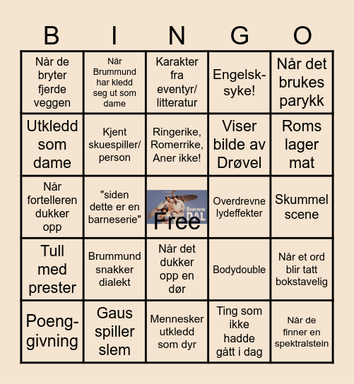 Brødrene Dal Bingo Card