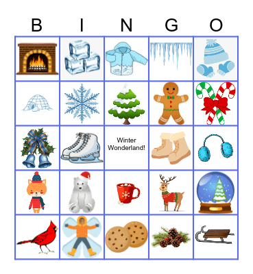Winter Bingo Card