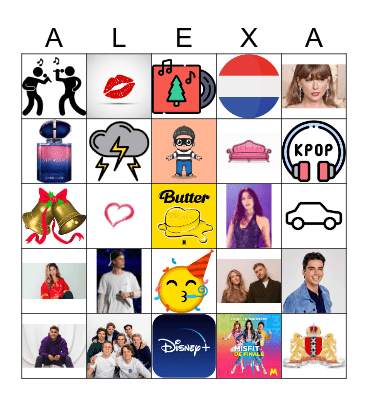 Karaoke feestje Bingo Card