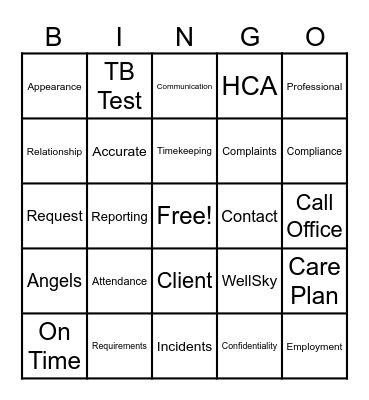 Active Listening Bingo Card