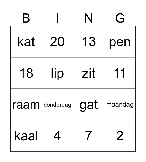 Abukar Bingo Card