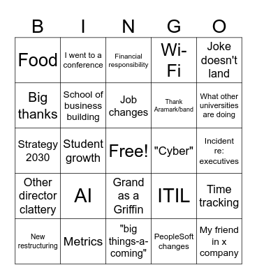 all hands 2025 Bingo Card