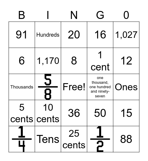 Christmas Bingo Card