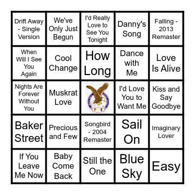 70s MELLOW Bingo Card