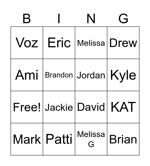 Holiday Icebreaker BINGO Card