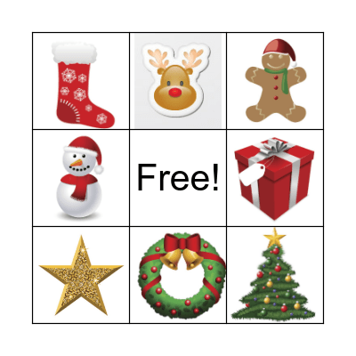 Holiday Bingo Card