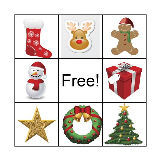Holiday Bingo Card