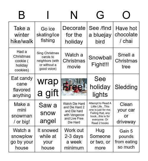 Winter Bingo Card