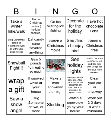 Winter Bingo Card