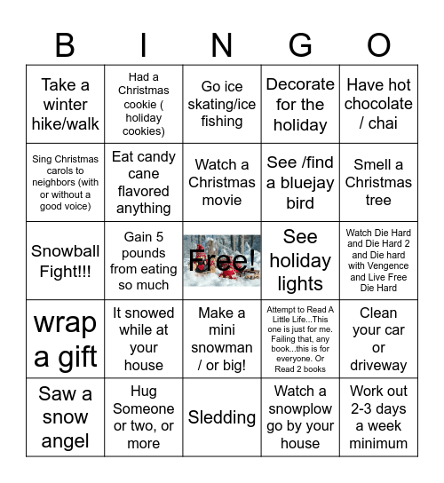 Winter Bingo Card