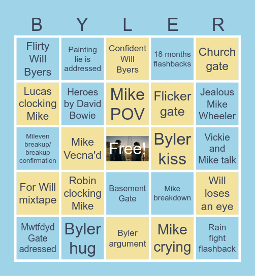 Vol. 2 Byler Bingo Card