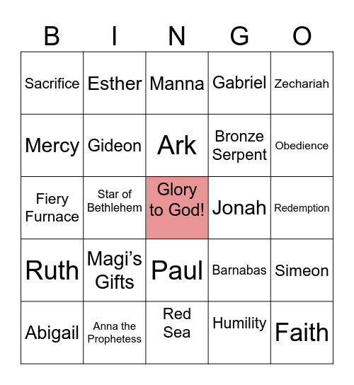 Appreciation Dinner Bingo Card
