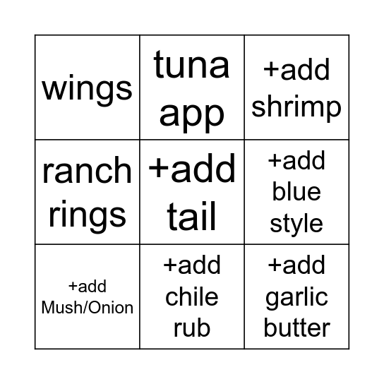 FB Tic Tac Toe Bingo Card