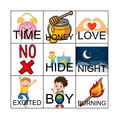 I'M SO EXCITED! Bingo Card