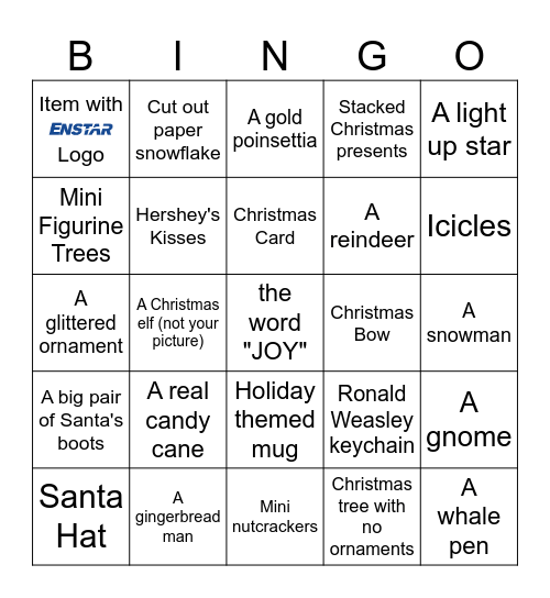 CHRISTMAS BINGO Card