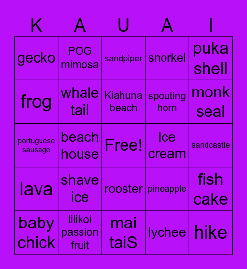 2025-2026 Bingo Card