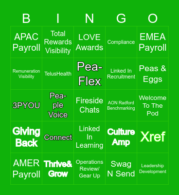 P&C 2025 Bingo! Bingo Card