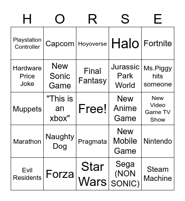geoff keighley's love letter to kojima DEC2025 Bingo Card