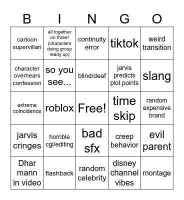 dhar mann bingo modern edition Bingo Card