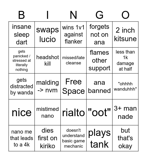 alexis bingo Card