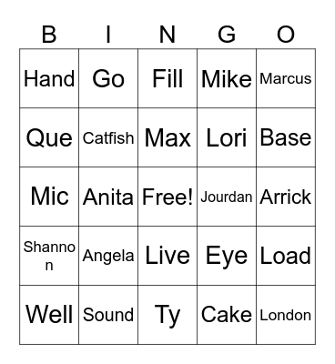 Birthday Bingo Card