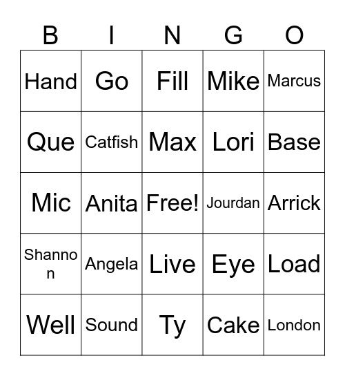 Birthday Bingo Card