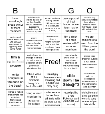 BINGO VS: CLOTHED FRIENDS XMAS EDITION Bingo Card
