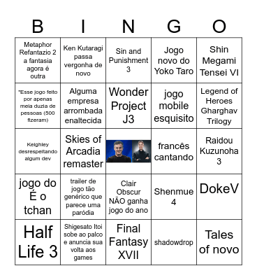 TGA 2025 Bingo Card