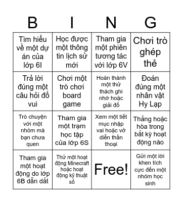 Bingo - Chủ đề Hy Lạp Cổ Đại Bingo Card