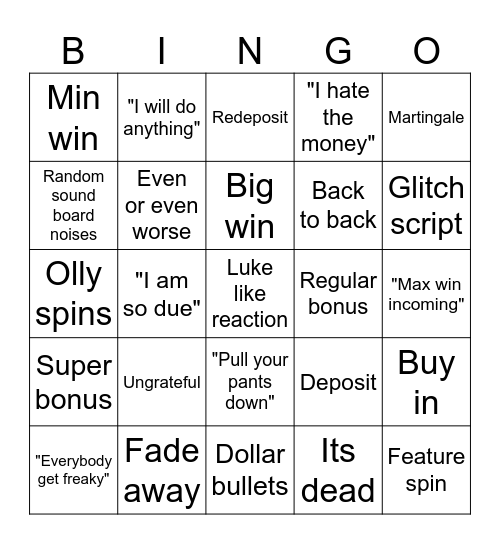 The Renaissance Bingo Card
