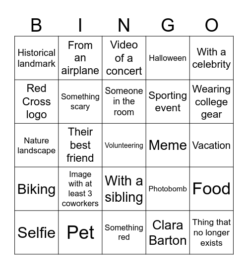 Cell Phone Bingo! Bingo Card