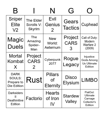 Backlog Clearance Bingo Card
