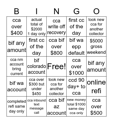 DECEMBER GAME Bingo Card