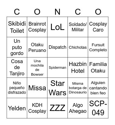2025 Bingo Card
