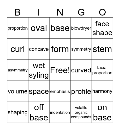 hair design quiz review Bingo Card