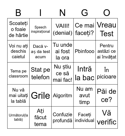 Silky Bilcky(mătăsoasa) Bingo Card