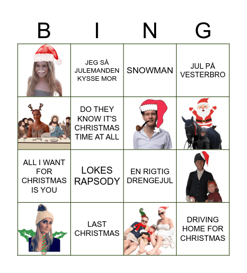 JULEBINGO Card