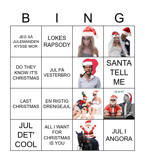 JULEBINGO Card